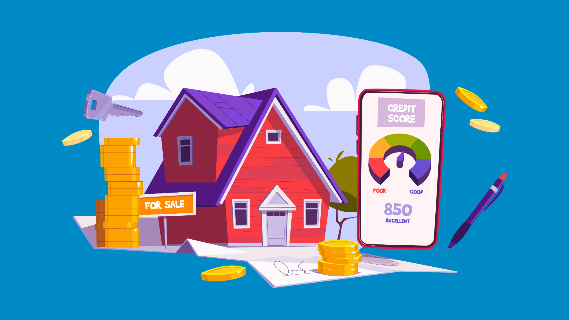 How to buy a best sale house with low credit score